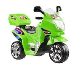 Detská elektrická motorka s farebnými LED svetlami PA0241 - Zelená