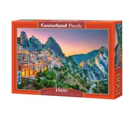 CASTORLAND puzzle 1500 dielikov - Východ slnka nad Castelmezzano