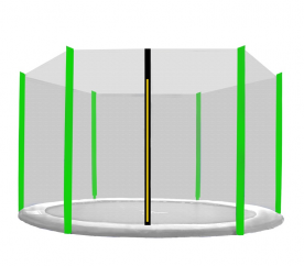 Aga ochranná sieť 250 cm na 6 tyčí Black net / Light Green