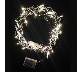Linder Exclusiv Vianočné Dekoratívne LED veniec 40 LED Teplá biela