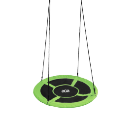 Aga Závesný hojdací kruh 90 cm Svetlo zelený