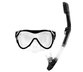Aga Potápěčský set maska a šnorchl M8+S6 Černá