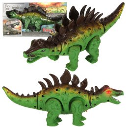 Stegosaurus dinosaurus na batérie interaktívna hračka chodí svieti revúci