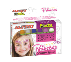  ALPINO Ceruzky na maľovanie na tvár Princess 6 farieb