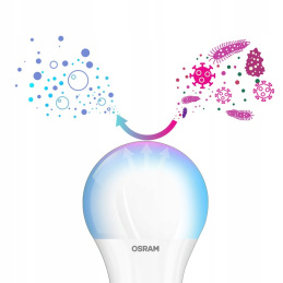 Antibakteriálna LED žiarovka - E27 - 8,5W - neutrálna biela