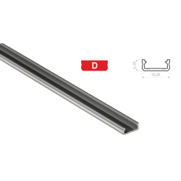 Hliníkový profil pre LED pásiky D mini povrchový 1m
