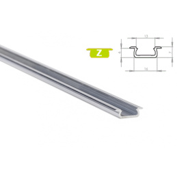 Hliníkový Profil pre LED pásky Z zápustný 1m