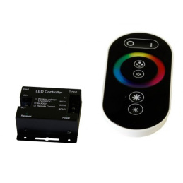Diaľkový dotykový ovládač čierny pre RGB LED pásy - max 216W