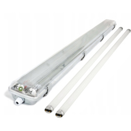 Svítidlo + 2x LED trubice - G13 - 120cm - 18W - 1800lm neutrální bílá - SADA