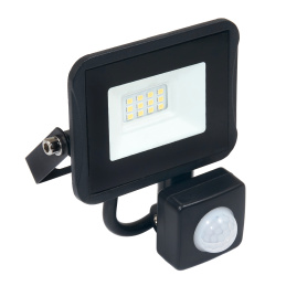 LED reflektor IVO s PIR senzorom - 10W - IP65 - 850Lm - studená biela - 6000K