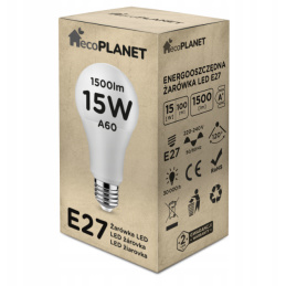 LED žiarovka E27 A60 15W 1500lm - neutrálna biela