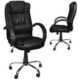 Kancelárska stolička eko koža čierna Malatec 8983