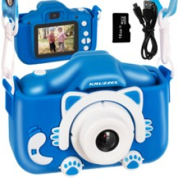 Detský digitálny fotoaparát 16 GB modrý Kruzzel 16952