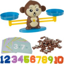 Vzdelávacia hra opice - balančná škála