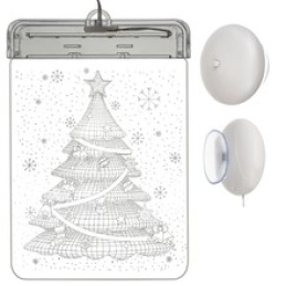 Závesná vianočná 3D LED dekorácia svietiaci stromček Malatec 17225