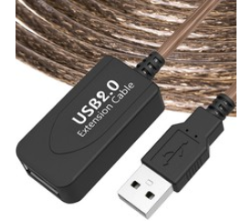 USB 2.0 aktívny predlžovací kábel - 5 m ISO