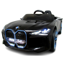 BMW i4 Czarny  Auto na akumulator EVA Skóra pilot