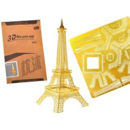 3D Puzzle zlaté kovové Eiffelovej veže ZA1716