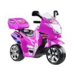 Detská elektrická motorka s farebnými LED svetlami PA0241 - Ružová