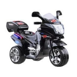 Detská elektrická motorka s farebnými LED svetlami PA0241 - Čierna