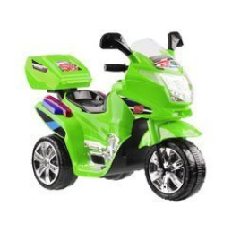 Detská elektrická motorka s farebnými LED svetlami PA0241 - Zelená
