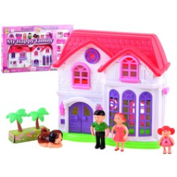 Rozkladací domček pre bábiky s nábytkom ZA3747