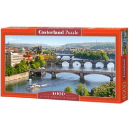 CASTORLAND puzzle 4000 dielikov - Vltavské mosty v Prahe