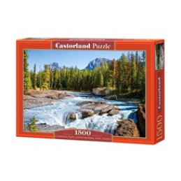 CASTORLAND puzzle 1500 dielikov - Rieka Athabasca, Národný park Jasper, Kanada