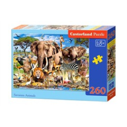 CASTORLAND Puzzle 260 dielikov - Zvieratá zo Savany