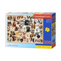 CASTORLAND Puzzle 200 dielikov - Koláž so psami