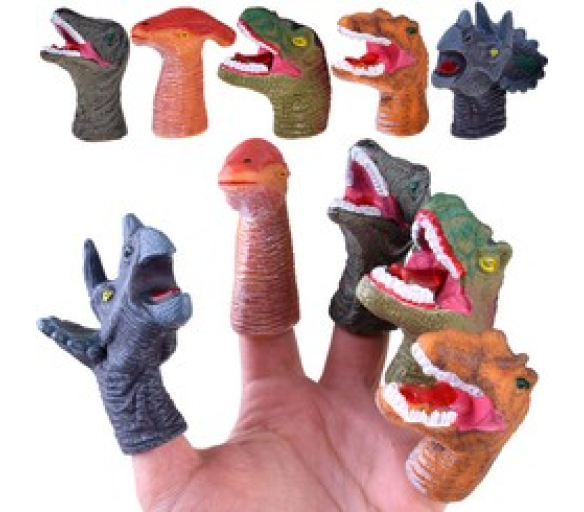  Dinosaurie prstové bábky gumové figúrky 5 ZA4333