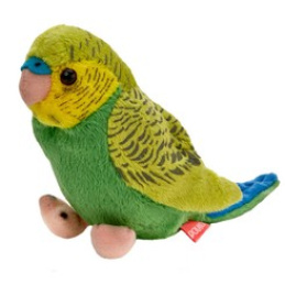  Zelený papagáj sokol maskot 13cm 13847