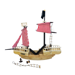Drevené Hračky Drevená pirátska loď