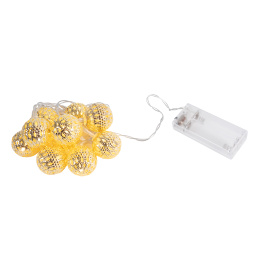 Linder Exclusiv Vianočné LED osvetlenie 10 zlatých gulí Teplá biela