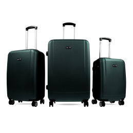 Aga Travel Sada cestovných kufrov MR4656 Tmavo zelená