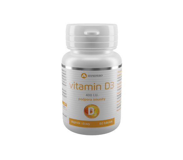 Avanso Vitamin D3 Pre Imunitu organizmu, zdravé svaly, kosti a zuby 60 kapsúl