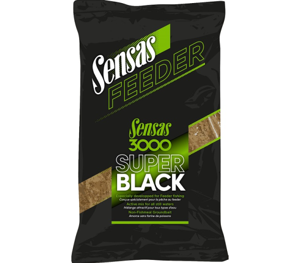 Sensas Kŕmičková zmes 3000 Feeder Super Black 1kg