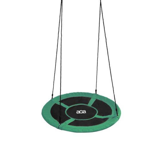 Aga Závesný hojdací kruh 90 cm Tmavo zelený