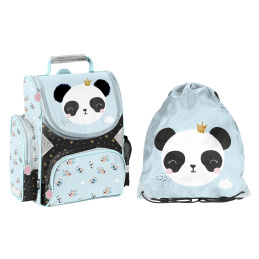 Paso Školský set aktovka + batoh na chrbát Panda