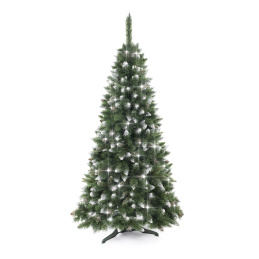 Aga Vianočný stromček Borovica 150 cm Crystal strieborná