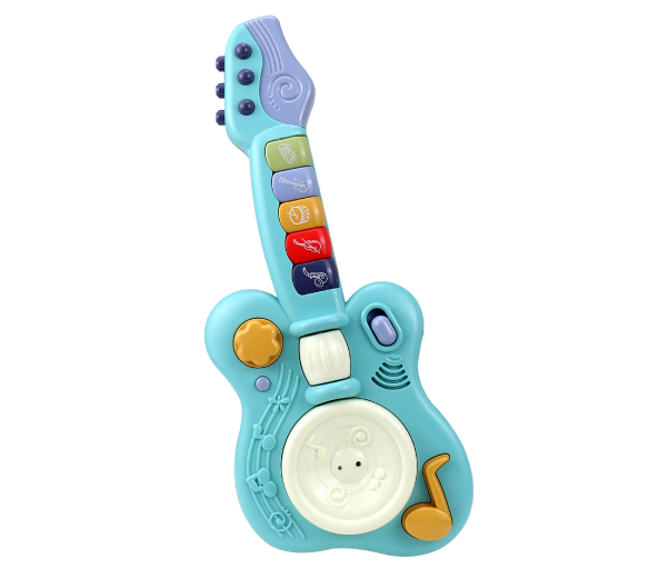 Aga4Kids Detská interaktívna gitara Modrá
