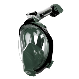 Aga Celoobličejová šnorchlovací maska L/XL Tmavě zelená