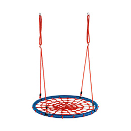 Aga Závesný hojdací kruh 100 cm Modro-červený