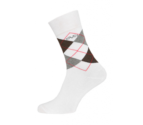 Versace 19.69 Ponožky BUSINESS 5-Pack White-Grey (C175)